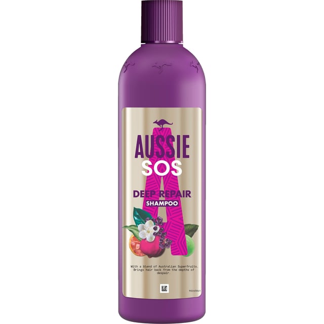Aussie Hair Care SOS Deep Repair Schampo för skadat hår 490 ml