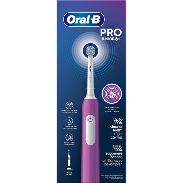 Oral-B Junior Eltandborste för barn +6 år Lila 1 st