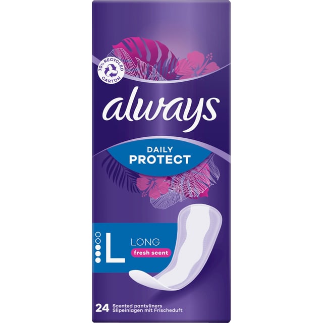 Always Daily Protect Long Trosskydd med fräsch doft 24 st