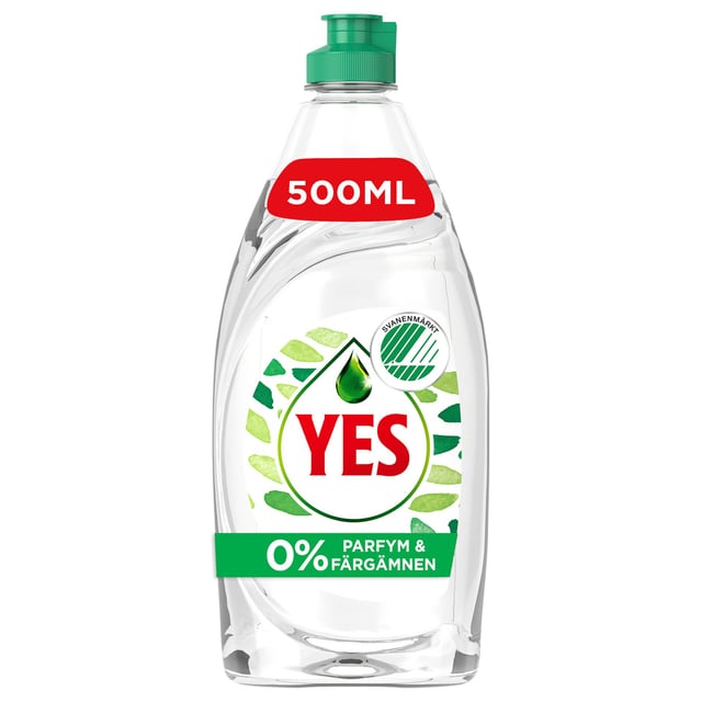 YES Sensitive Diskmedel med 0% Parfym & Färgämnen 500 ml