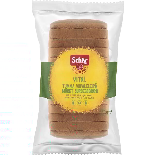 Schär Vital Mörkt Surdegsbröd 350g
