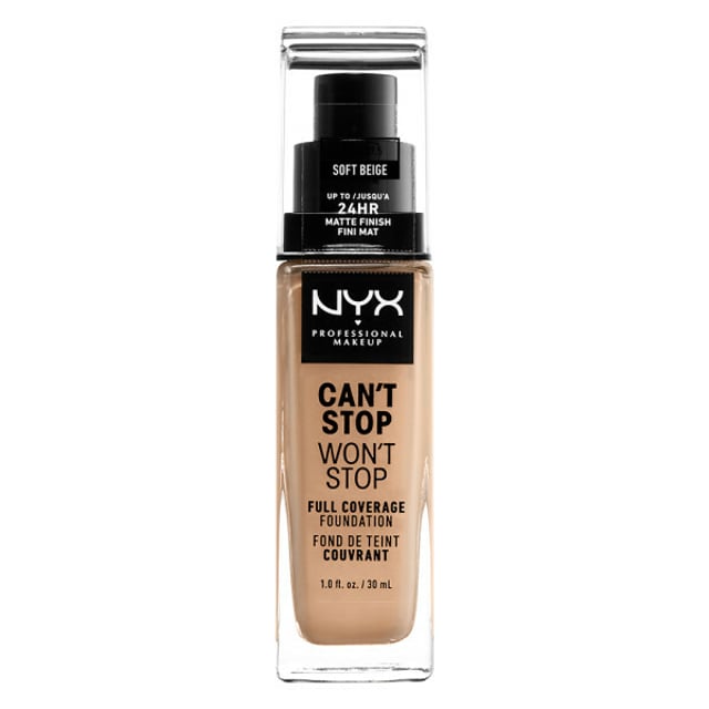 NYX Professional Makeup Can't Stop Won't Stop Foundation 7.5 Soft Beige 30 ml