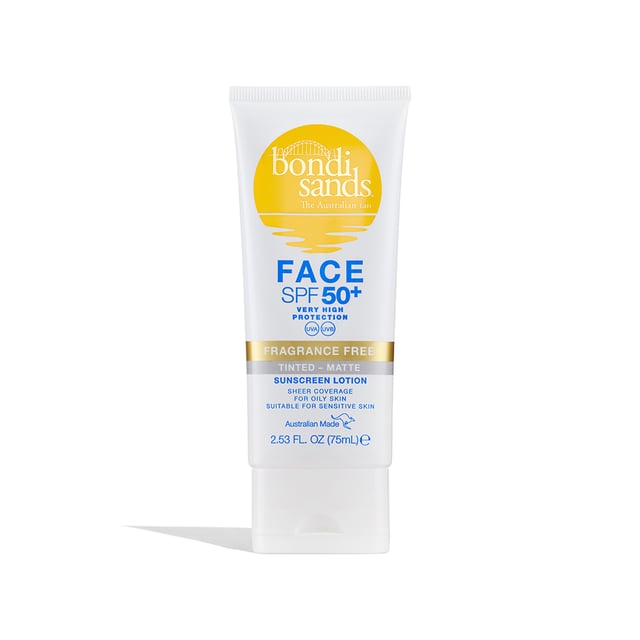 Bondi Sands SPF 50+ Fragrance Free Matte Tinted Face Lotion 75 ml