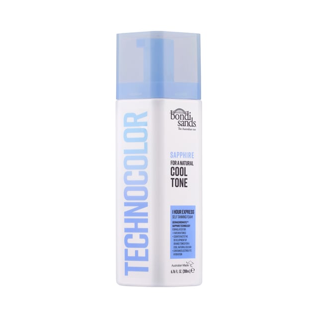 Bondi Sands Technocolor 1 Hour Express Self Tanning Foam Sapphire Cool Tone 200 ml