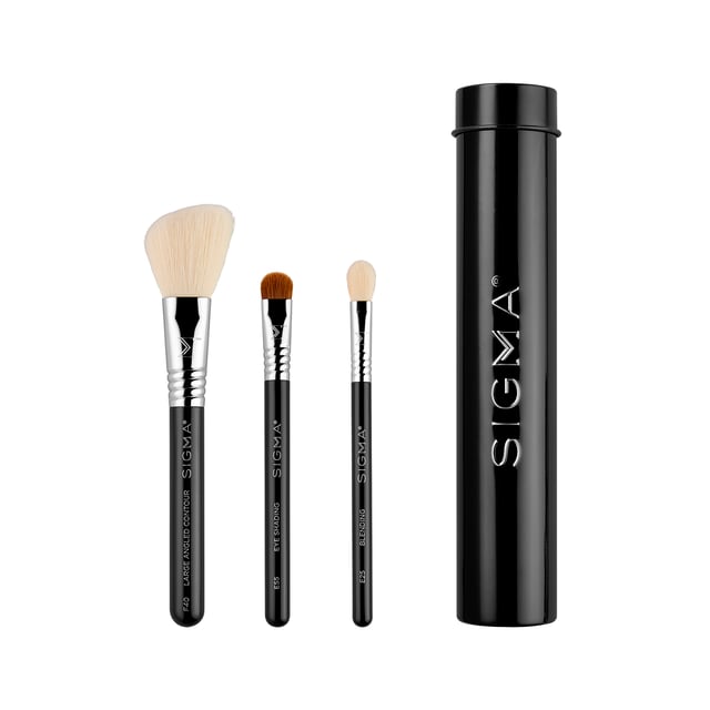 Sigma Beauty Essential Trio Brush Set Black
