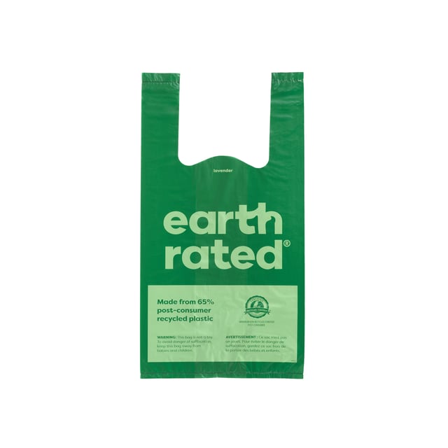 Earth Rated Hundbajspåsar med handtag Lavendel 120 st