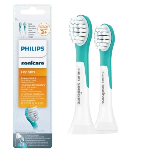 Philips For Kids Kompakta Soniska Tandborsthuvuden Aqua 2 st