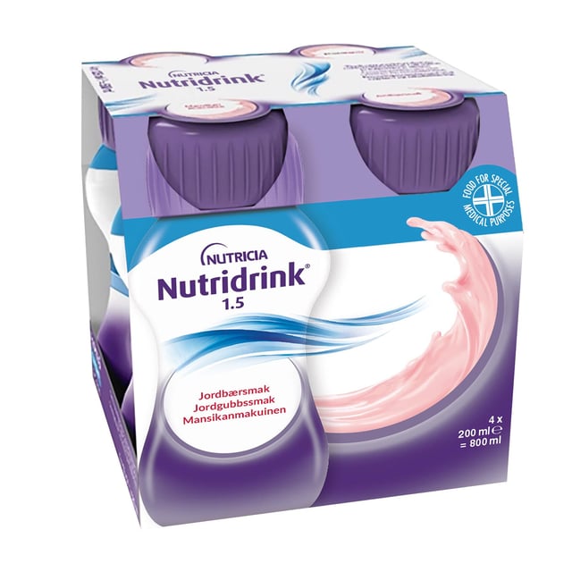 Nutridrink Jordgubbsmak 4 x 200 ml