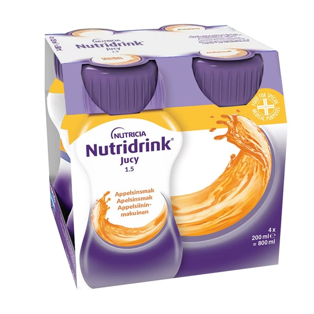 Nutridrink Juicy Apelsinsmak 4 x 200 ml