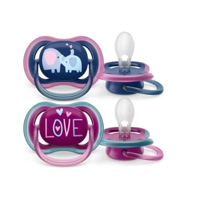 Philips Avent Ultra Air Napp 18+ Månader Lila/Blå 2 st