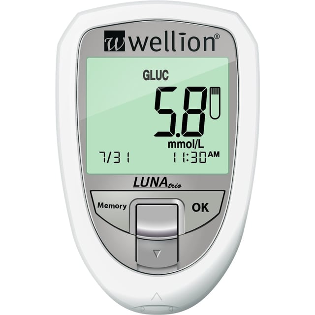 Wellion Luna Trio-Mätare Startkit Vit 1 st
