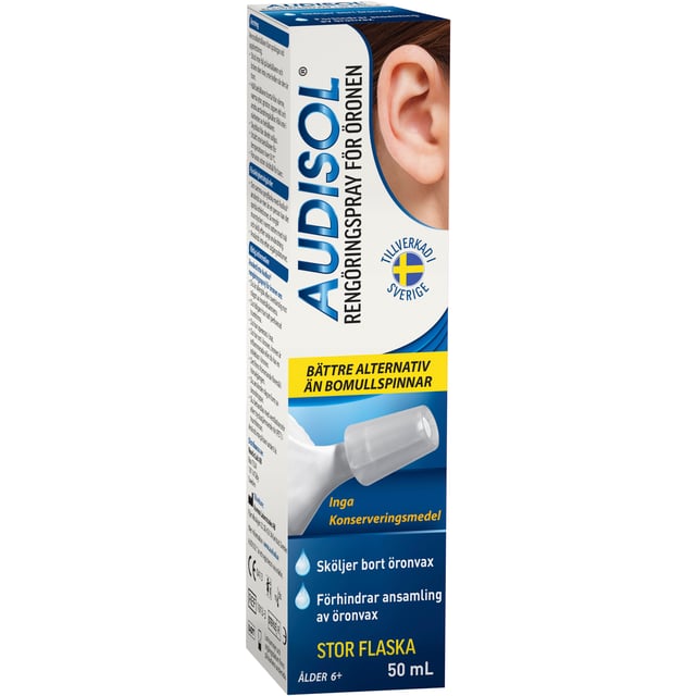Audisol Rengöringspray Öron 50 ml