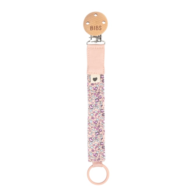 BIBS x Liberty Pacifier Clip Eloise Blush 1st