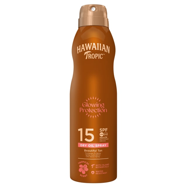 Hawaiian Tropic Protective Dry Oil SPF15 Argan C-Spray 177 ml