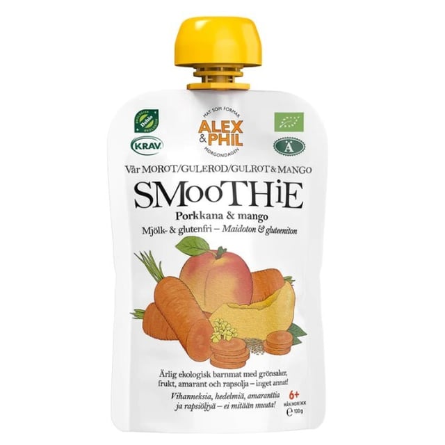 Alex & Phil Smoothie Morot & Mango 6M 100g