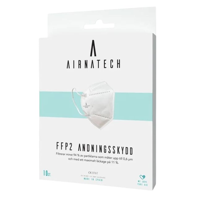 AIRNATECH FFP2 Andningsskydd 10 st