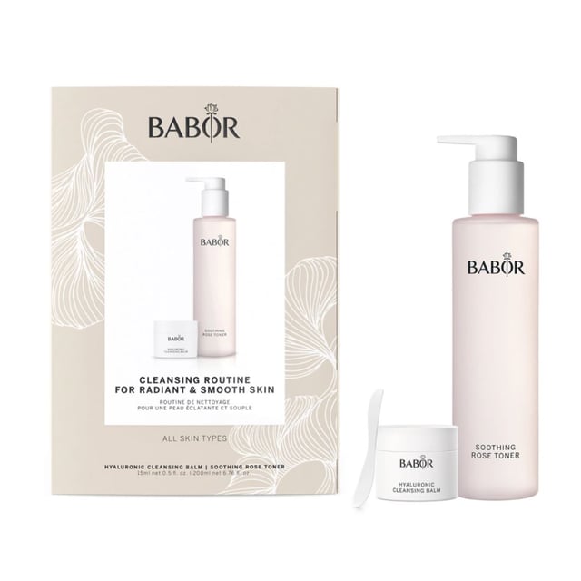 BABOR Hyaluronic Cleansing Balm & Soothing Rose Toner