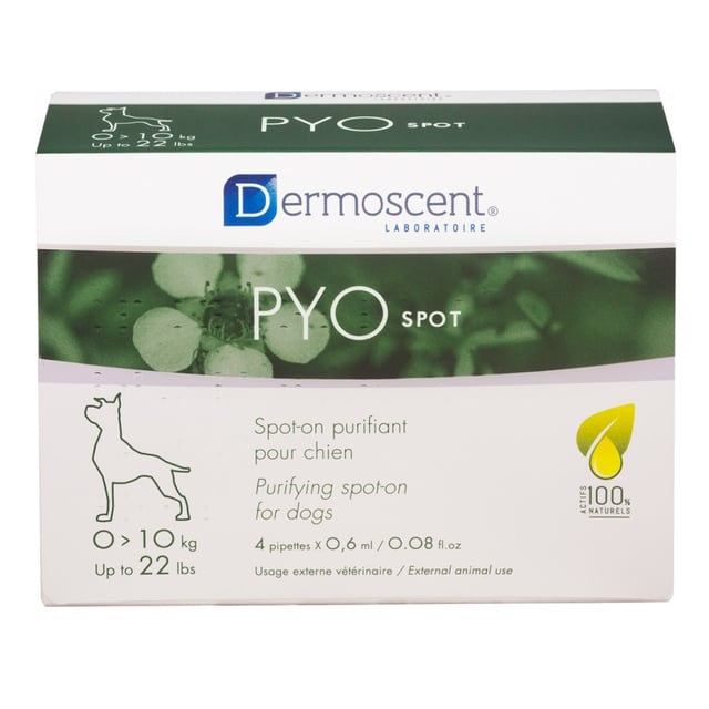 Dermoscent PYOspot® för hundar 0-10 kg 4 x 0,6 ml