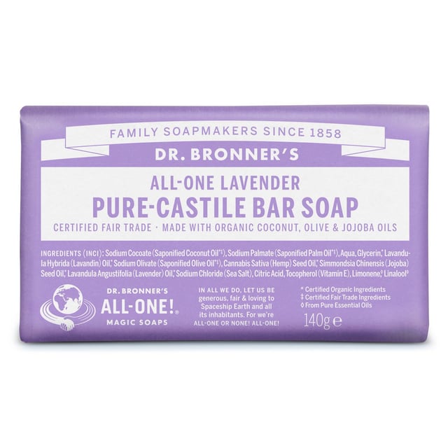 Dr. Bronner’s Lavender Bar Soap 140 g