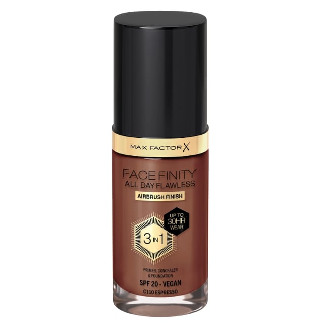 Max Factor Face Finity All Day Flawless 3in1 Foundation 110 Espresso 30 ml