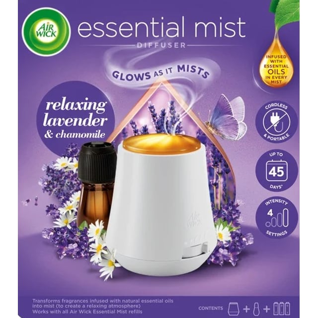 Air Wick Essential Mist Relaxing Lavender Diffuser + Refill 20 ml