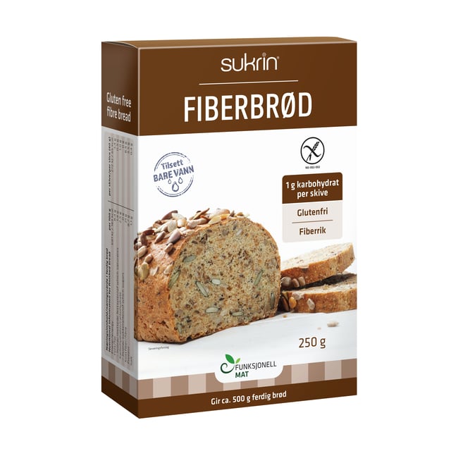 Sukrin Fiberbröd Brödmix Glutenfri 250 g