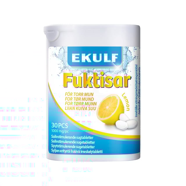 EKULF Fuktisar Lemon 30 sugtabletter