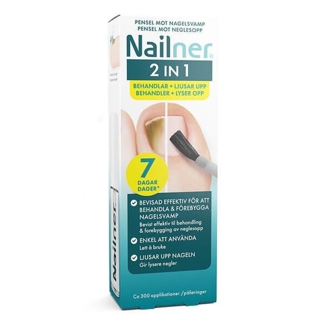 Nailner 2 in 1 Nagelsvampsbehandling Pensel 5 ml