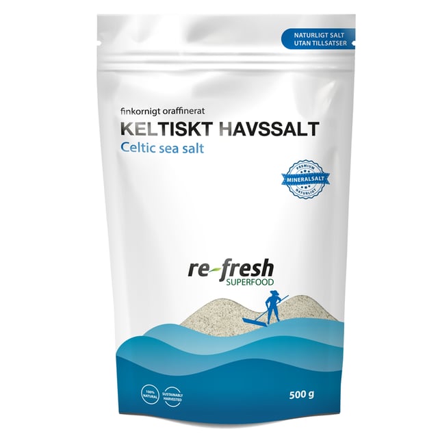 Re-fresh Superfood Keltiskt Havssalt Finkornigt 500g