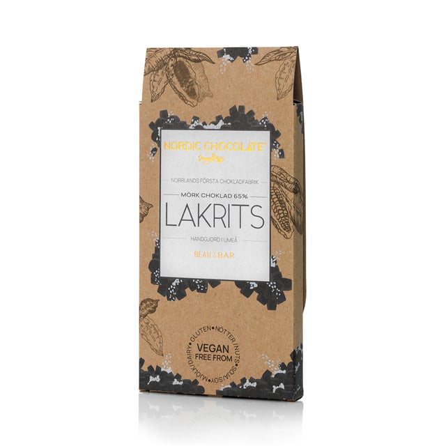 Vintage Plantations / Nordic Chocolate 65% Choklad Med Lakrits 90 g