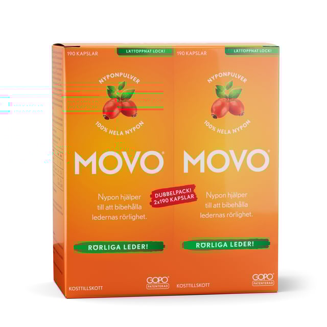 MOVO Nypon 2 x 190 kapslar