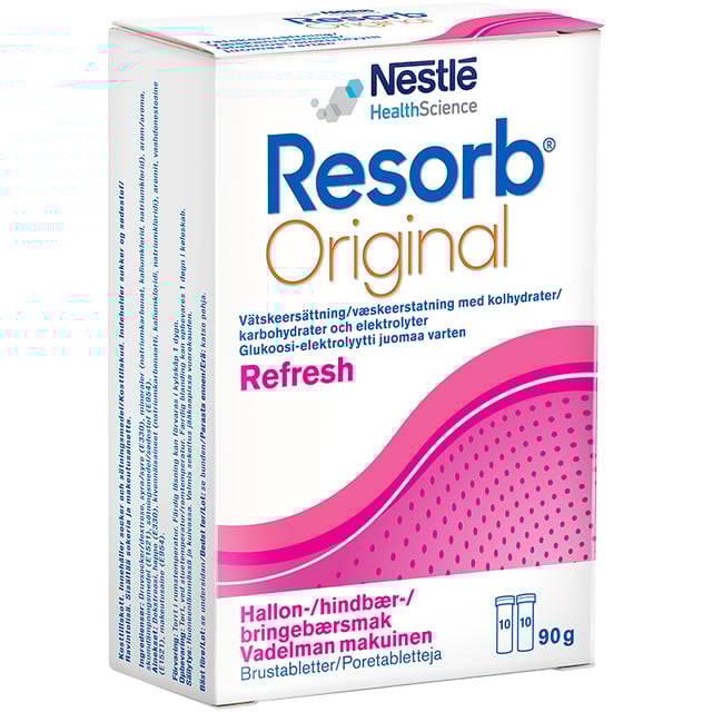 Resorb Vätskeersättning Hallonsmak 90 g