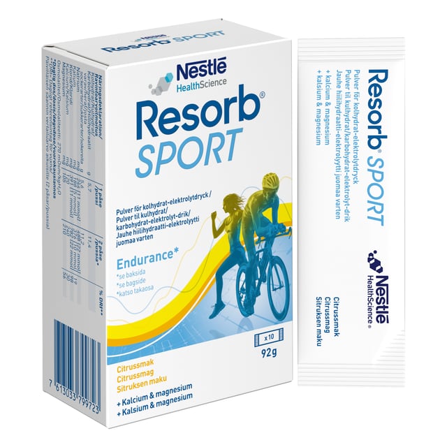 Resorb Vätskeersättning Sport 10 portionspåsar