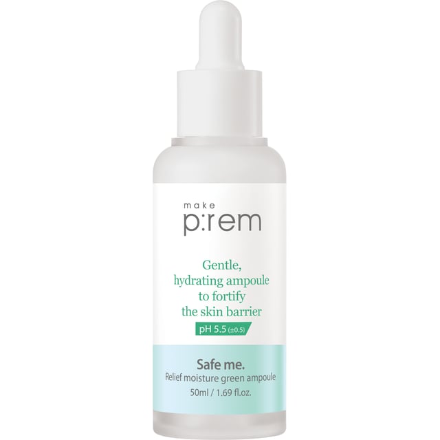Make p:rem Safe me. Relief moisture green ampoule