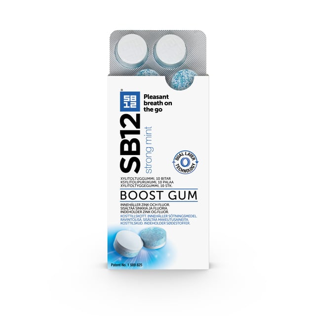 SB12 Original Boost Gum Strong Mint Tuggummin 10 st