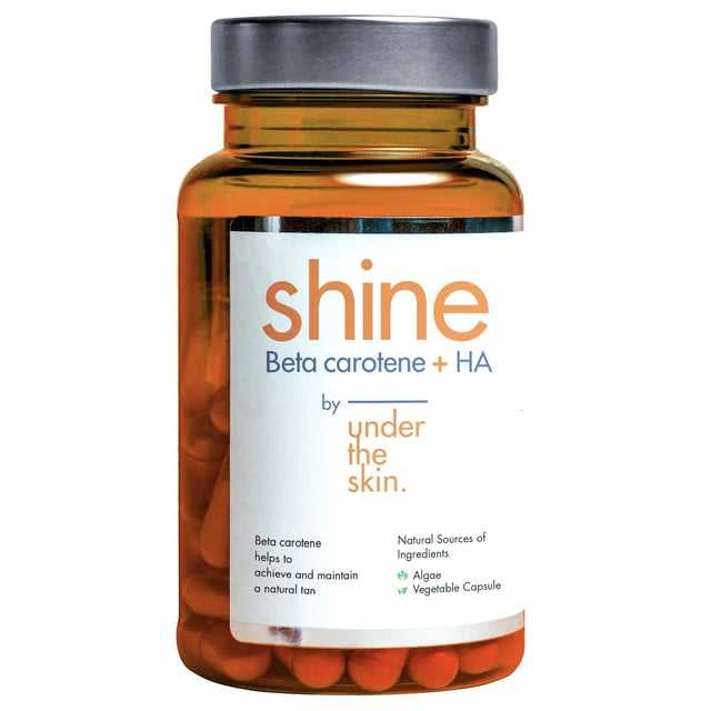 Under the Skin Shine Beta carotene + HA 60 kapslar