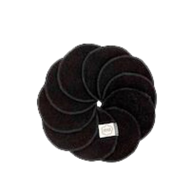 Imse Dubbelsidiga Bomullspads Black 10 st