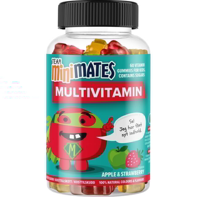 Team MiniMates Multivitamin Strawberry 60 tuggtabletter