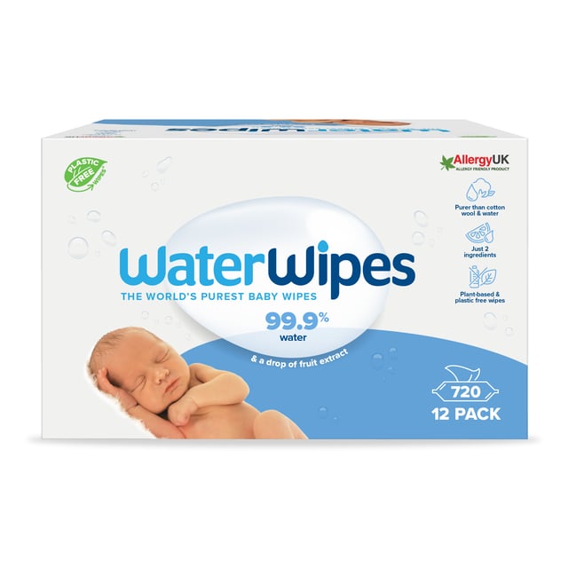 WaterWipes Våtservett Plastfri Big Pack 12  x 60 st