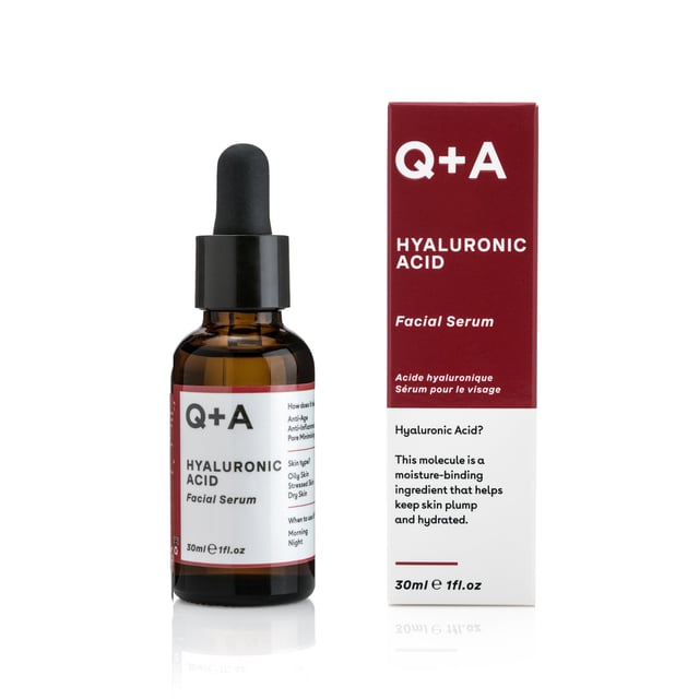 Q+A Hyaluronic Acid Facial Serum 30 ml | Hudvård - Ansiktsvård - Serum - Hyaluronsyraserum,Hudvård - Ansiktsvård - Serum - Återfuktande serum | Apoteka