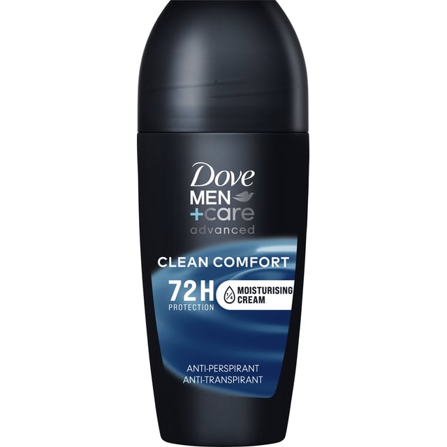 Dove Men+Care 72h Advanced Clean Comfort Antiperspirant Deo Roll-on 50 ml | Hudvård - Hudvård för män - Kroppsvård för män - Deodorant,Hudvård - Kroppsvård - Deodorant - Antiperspirant | Apoteka