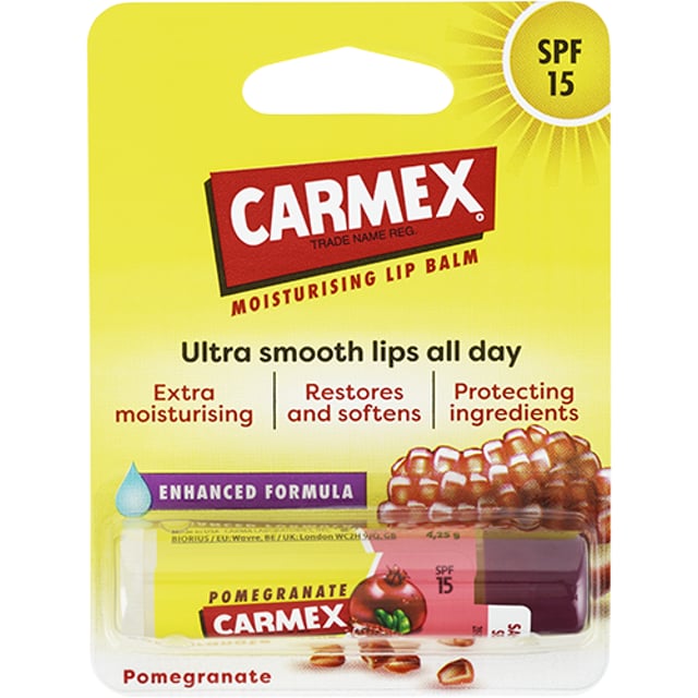 Carmex Pomegranate Stick | Hudvård - Solskydd - Solskydd för läppar,Hudvård - Ansiktsvård - Läppbalsam & läppskrubb | Apoteka