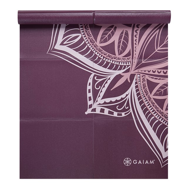 GAIAM Foldable Cranberry Point Yoga Mat 2mm Printed | Träning - Yoga,Träning - Träningsredskap | Apoteka