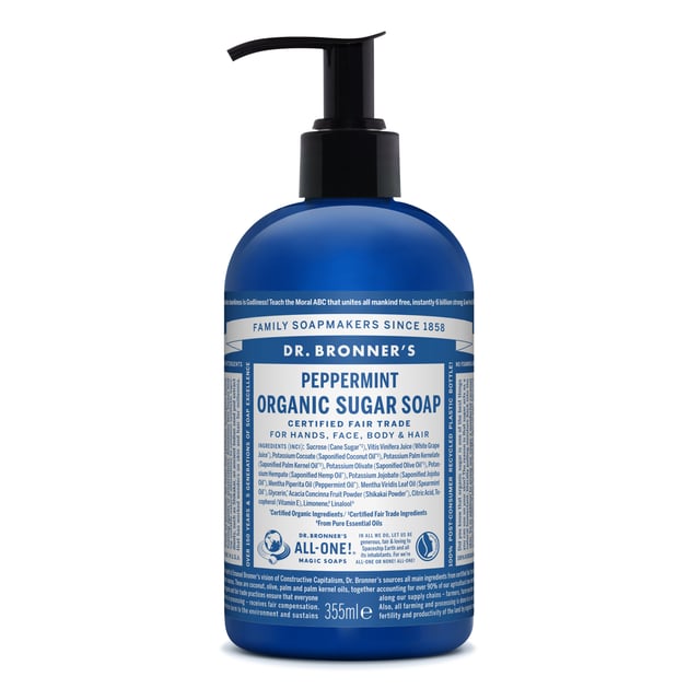 Dr. Bronner's Peppermint Liquid Soap 355 ml