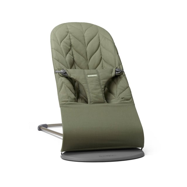 BabyBjörn Babysitter Bliss Vävd Bladmönstrad Quilt Mörkgrön | Baby, barn & förälder - Babysitter | Apoteka