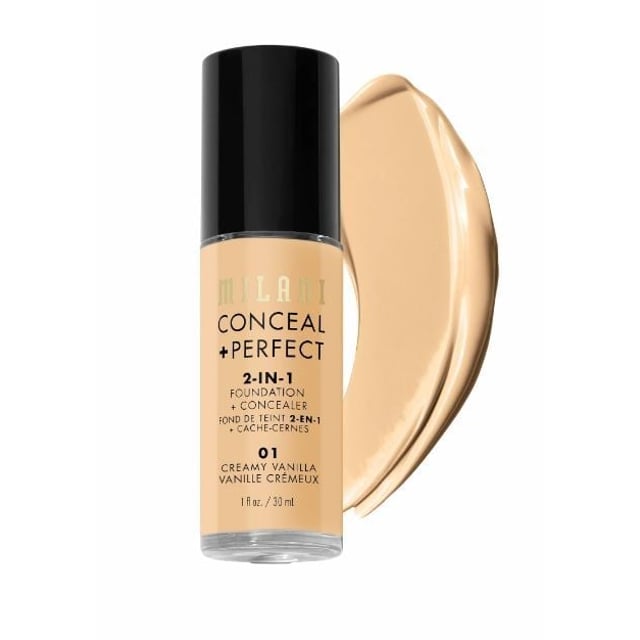 Milani Conceal + Perfect 2-in-1 Foundation & Concealer 01 Creamy Vanilla 30 ml | Smink - Bas - Foundation | Apoteka