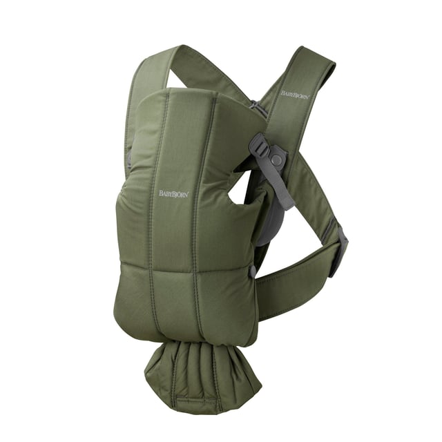 BabyBjörn Bärsele Mini Vävd Mörkgrön | Baby, barn & förälder - Bärsjalar & bärselar | Apoteka