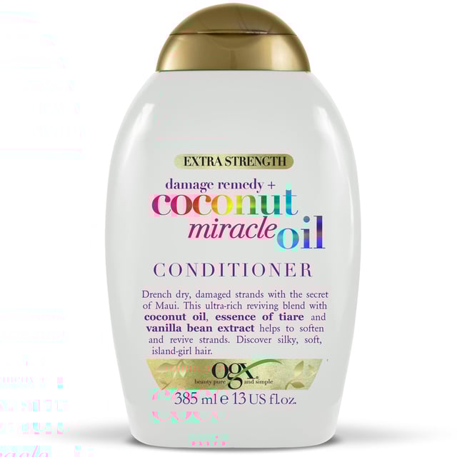 OGX Coconut Miracle Oil Balsam 385 ml | Hårvård - Balsam - Balsam för skadat hår,Hårvård - Balsam - Balsam för torrt hår | Apoteka
