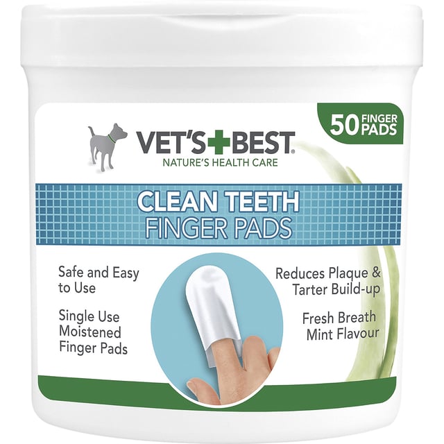 Vet´s Best Clean Teeth Finger Pads 50 st