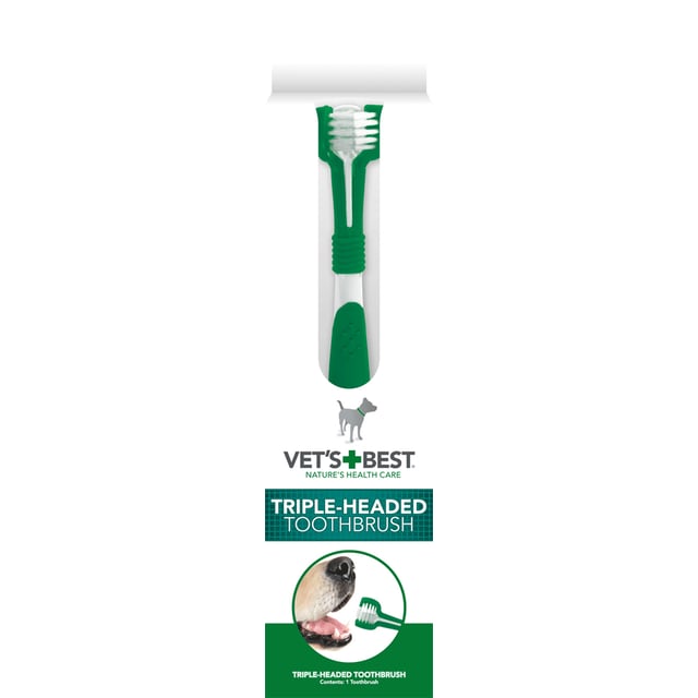 Vet´s Best 3-delad Tandborste 21 cm 1 st